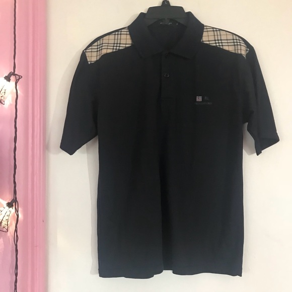 Burberry Other - SNOW SALE!! Burberry Men’s Plaid and Black Polo